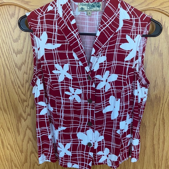 Havana Jack’s Cafe Tops - Cute woman’s Tropical Breeze blouse(M)